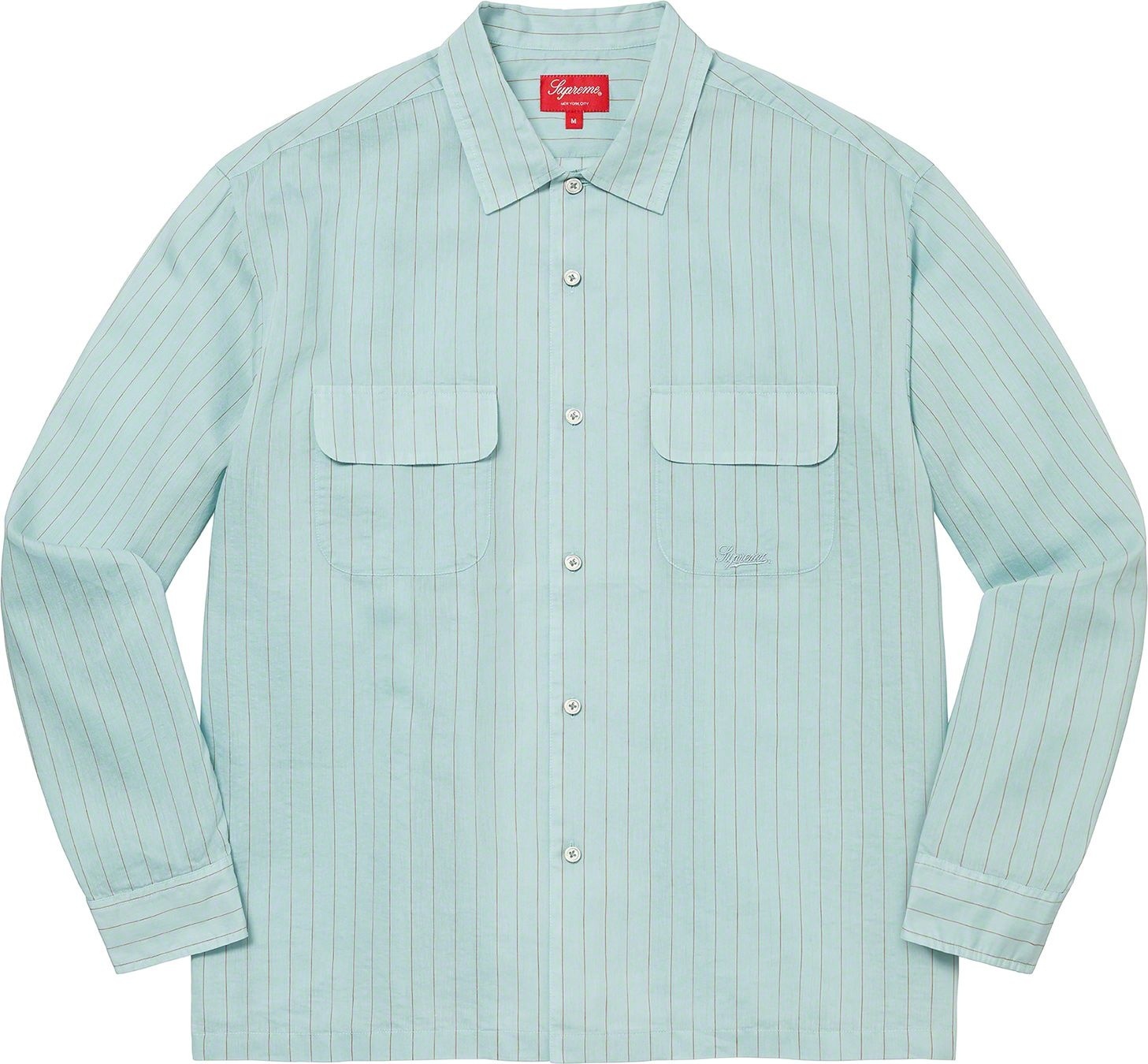 Pinstripe Linen Shirt view 9